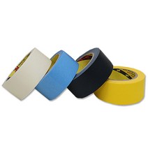 3M 마스킹테이프 종이테이프 보호테이프 내열 마감재, 마스킹_노랑_(No301y)_24mm×1개