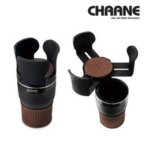 차아네 와이드 컵홀더 자동차용품, 블랙, 1개