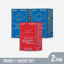 듀오랩 레드업 홍삼 비타민B + 루테인 아스타잔틴 더블케어 2박스 (2개월), 2개월분