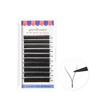 glam&need 속눈썹연장 YY 2D D컬 0.07 8mm~12mm, 1개