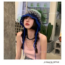 나혼자산다 송민호 비니 여름 숏 니트 펀칭 바캉스 챙 모자 캐주얼 버킷햇 벙거지