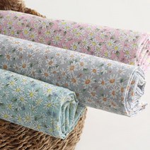 자투리 면60수아사 하얀민들레 택1, 면60수아사 하얀민들레 핑크