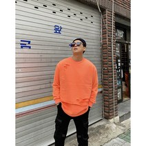 l 3Cor l 헤비 이중 데미지 기모 맨투맨