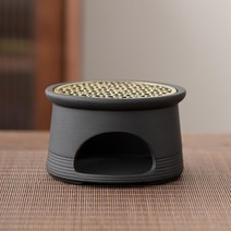 유리 캔들 티 포트 워머 찻주전자 워머 홀더 카페 호텔용 차 단열베이스, 02 Black