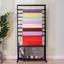 포장지 정리대 리본 수납 꽃집용품 화훼 진열대 다이, 블랙 - 85x20x170, 블랙 85x20x170