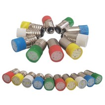 (주)승원전자 LED 꼬마전구 파이롯트램프 6.3V12V24V 교재용 과학교구 판넬표시등 파일럿전구 기동램프, 1개, E10스크류-6.3V청색