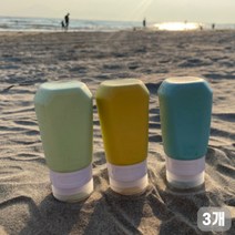 카리노 새지않는 여행용 다목적 실리콘 샴푸 소분 공병 90ml * 3종, 3개, 혼합색상