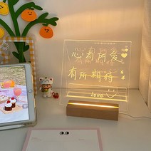 LED 아크릴 게시판 테이블 메뉴판 인테리어 미니 메시지 보드 시간표 계획표
