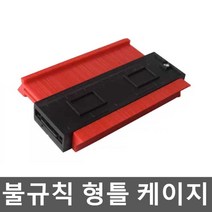 불규칙 형틀 케이지 측량기 목공 본뜨기 눈금자 톱니, 7. 25CM-ABS(10인치) 폭25 깊이7, 1개