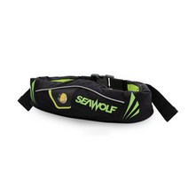 씨울프 자동 팽창식 구명조끼 허리구명조끼 벨트형 HS-W03, 블랙