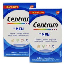 Centrum 센트룸 남성용 종합 멀티 비타민 60정 2팩