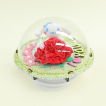 카네이션 투명반구 오르골 2인set (천공의성 라퓨타 OST - 너를 태우고)