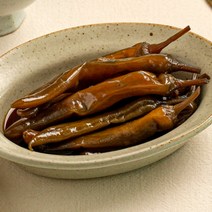 동백찬 국산 간장 고추장아찌 2kg 6kg 12kg 고추지 절임 삭힌 대용량 업소용 식당