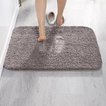 FASEN 클래식 빨아쓰는 호텔 주방 욕실 타월 발매트 워셔블 사계절 코지 소프트 솔리드 발매트, DD-17.회갈색