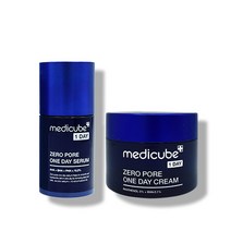 [오늘출발]메디큐브 제로 모공 원데이 세럼30ml 크림50ml 원데이 2종 SET 정지소 모공관리, 1세트