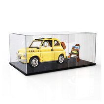 레고 10271 피아트 500 투명 아크릴 피규어 수납 진열 장식 장 디스플레이 케이스 DIY, 화이트