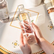 Tiz 타임 디자인 내열유리 보틀 휴대용 물병, 500ml+750ml(1+1)