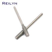 연마재2.35mm 생크 실린더 다이아몬드 그라인딩 버 치아 비트 옥 스톤 연마 포인트 3/4/5/6/8mm 20 개, 01 20 pcs_02 4.0mm