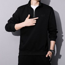 40-50대 중년아빠 긴소매 티셔츠 춘추용 반집업 티셔츠 빅사이즈C2022904001