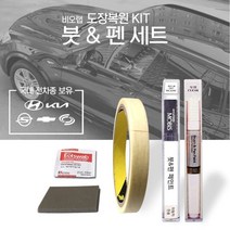 보수용페인트 투싼IX TCM 팬텀블랙 붓펜세트 309, 제품선택:TCM 세트5종