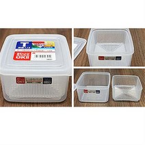 일본 NAKAYA 사각 캐니스터(T) 1.1L 두부 밀폐용기/두부보관밀폐용기/냉장고정리용기/고기보관/야채캐니스터/밀폐용기