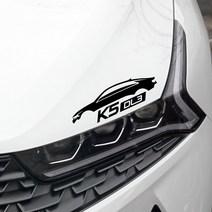 디엑셀 ﻿K5 DL3 서페이스 자동차 데칼 차량용 스티커, 좌+우, 라이트실버