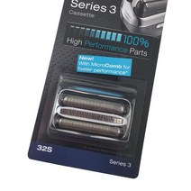 32S 전동 면도기 칼날 Braun 시리즈 3박 및 절단기 320 330 340 350 380 300s 301s 310s 300s 3010s 3050cc 3040s 330S-4, default