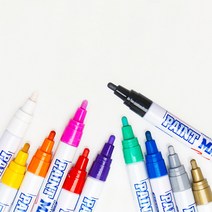 문화 페인트마카 11색 유리에쓰는펜 마커펜 아크릴, 7 파랑