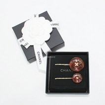 샤넬(명품잡화) 명품샤넬 단추 Hair pins 레드 여성 헤어핀 AB9034 B08626 NJ192 AB9034B08626NJ192