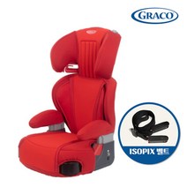 [그라코] 뉴랠리 주니어 부스터 카시트ISOFIX벨트포함 블랙, 색상:블랙