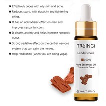 유칼립투스 네롤리 자스민 민트 제라늄 로즈 티 트리 아로마 오일 10ml 드로퍼 순수 천연 라벤더 에센셜, 백단