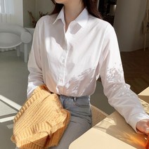 티데일리 [로켓] 포드 베이직 셔츠 여성용 무지 카라 기본 남방