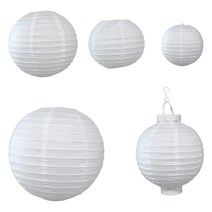 한지 갓 등 만들기 10cm 15cm 20cm 30cm LED램프 세트, 3.한지갓 20cm