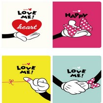 [Hi] 디즈니 미키 미니 제본노트 (4 option) 에이치하이, 화이트