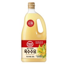 엄마손맛 집반찬 해표 옥수수유 1.8L 집반찬 자취 식자재 대용량, 1개