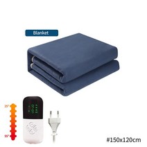 전기장판온도조절기220v 가정용 전기 담요 침대 시트 열 히터 매트 난방 겨울 온도 조절기 바디 워머, 16 Blue Single 180x90cm