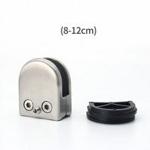 유리난간대 유리난간대 부속스테인레스 스틸 유리 클램프 304 클립 고정 지원 물고기 입 테이블 문 대 한 8, 한개옵션0