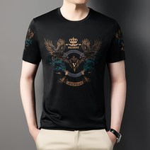 날염 남성 티셔츠 호랑이 머리 디지털 날염 반팔 남성 라운드 칼라 반팔 티셔츠
