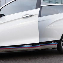 [JS AUTOMOTIVE] 쉐보레 더넥스트스파크 도어가니쉬 삼색 튜닝 몰딩 랩핑 엠블럼 데칼스티커 인테리어 악세사리 용품, B타입, 블랙_퍼포먼스