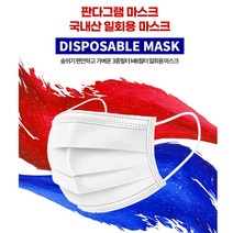 판다그램 마스크/국산마스크/국내산마스크/일회용마스크/덴탈마스크/비말차단마스크/마스크/비말마스크/일회용마스크 50장