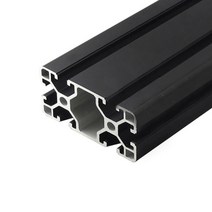 4080 블랙 알루미늄 프로파일 압출 유럽 표준 알루마이트 선형 레일 cnc 3d 프린터 부품 용 알루미늄 압출 프로파일, 100mm, 1개