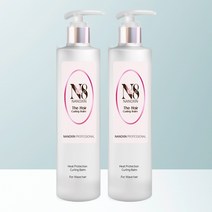 나녹신 N8 더헤어 컬링밤 200ml 모발탄력&볼륨 웨이브 컬링 에센스 열펌전용 모발열보호 컬크림, 2개, 400ml (200ml+200ml)