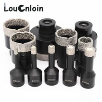 드릴연마기 드릴날연마기 드릴날연삭기 드릴비트연마기 m14 thread dry vacuum brazed diamond drilling core bit 도자기 타일 앵글 그라인더용, 55mm