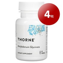 Thorne 몰리브덴 글리시네이트 Molybdenum Glycinate 60정 1팩, 4팩