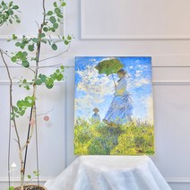 모네그림 12종 모네 수련 명화 액자 개업선물 고급 거실 그림액자 인테리어 액자, 8 아르장퇴유의 화가의 정원(50x65cm), 8 아르장퇴유의 화가의 정원(50x65cm)