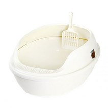 고양이토일렛 마칼 거름망 화장실 크림색 (W8F67F8), 하고맘쿠팡 본상품선택