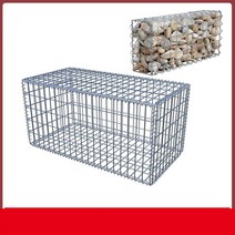 게비온철망 돌망태 게비온 옹벽 개비온담장 철망, 1x0.5x0.5 미터(길이 너비 및 높이)