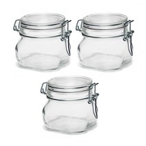 보르미올리 피도 유리 밀폐용기 화이트, 500ml, 3개입