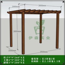 조립식 파고라 야외 정원 만들기 제작 옥상 원두막 4m, 길이 3mX폭 2mX높이 2m