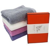 [송월타올]빠른 출고가 가능한 웨딩 답례품2 (세면타올1장 띠지 속지포함), 보라(Violet)